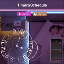 1 Set Of 3ft-00ft USB Led Strip Lights For Bedroom, With Music Sync Remote And APP Control, Can Adjust Color And Brightness, Very Easy To Install, Led Lights For Room, Home, Kitchen, Living Room, Holiday Party Atmosphere Decor - Multi-color light - View 6