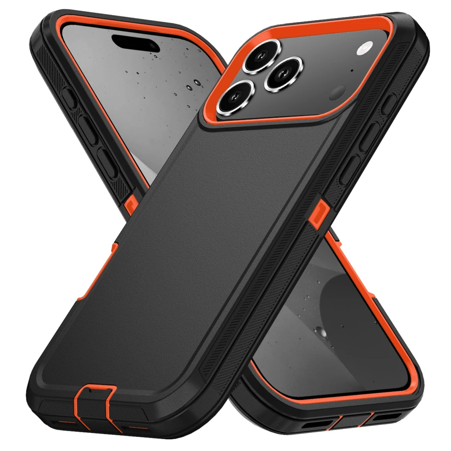 3-In-1 Heavy Duty Protective Phone Case [Shockproof][Drop-Proof][Anti-Slip] Multi-Layer Protective Phone Case Provides Strong Protection For Your Mobile Device