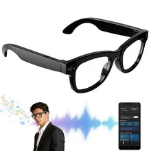 AI Smart Glasses With Camera, 1080P Video Recording , ENC Noise Reduction, Wireless Music & Calls, Real Time Translation, Open-Ear Audio For Travel, Meetings & Vlogging - View 5