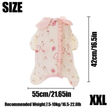 Roupa de Estimação com Estampa Fofa de Urso: Roupa de Estimação Confortável com Gola Peter Pan Feita de Tecido Macio, Ideal para Páscoa, Uso Diário e Presentes de Aniversário, Escolha Perfeita para Vestuário de Estimação - Rosa chiclete - Visão 11