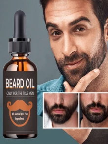 Vitamin E Beard And Mustache Moisturizing Essence Deeply Nourish Facial Hair Make It Thicker And Fuller Prevent Dryness Itching Strengthen Hair Follicles Reduce Breakage Light Non Greasy Quickly Absorb High Quality For Men - 規格 - 查看 5