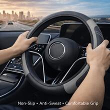 1 chiếc bọc vô lăng bằng lưới thoáng khí và giả da sợi carbon, phù hợp với hầu hết các loại xe, thiết kế không có vòng trong, thích hợp cho mọi mùa. - Nhiều màu - Xem 5