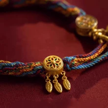 Handmade Braided Band, Compatible With Apple Watch Series 1/2/3/4/5/6/7/8/9/10/SE/Ultra, Smart Watch Strap, Fashionable Design - Multicolor - View 7