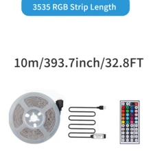 Bộ đèn LED dây RGB 3535 44 phím điều khiển từ xa hồng ngoại 4V USB, 8 chế độ chiếu sáng & 6 hiệu ứng tùy chỉnh DIY, đèn đổi màu linh hoạt tạo không khí cho phòng ngủ, phòng chơi game, phòng khách. - Bộ điều khiển từ xa hồng ngoại 44 phím cho dải đèn LED RGB 3535 (cấp nguồn qua USB) - Xem 15