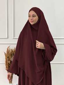2pcs/Set Khimar Hijab + Abaya, Loose & Comfortable Clothing Suitable For Women's Daily Wear And Prayer, Applicable For All Seasons, Holiday - Multicolor - View 13