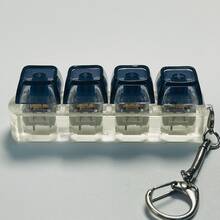 Keyboard Stress Relief Fingertip Keychain, Stress Relief Fingertip Keyboard Keychain With Buttons, Adult Stress Relief Gift - Multicolor - View 3