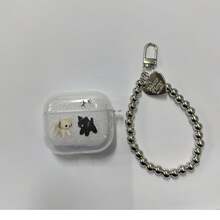Black & White Cat Design Protective Case Compatible With Airpods Pro 2nd Gen, Earphones 1/3/4/5, Wireless Earphones 2nd/3rd/4th Gen - Clear - View 5