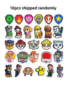Paw Patrol 5/15/20 件套汪汪队卡通鞋饰（带圆形扣环），可爱狗狗图案，采用柔软的 PVC 橡胶制成，适合家居装饰、派对礼品、生日礼物，适用于运动鞋、帆布鞋、凉鞋、篮球鞋、训练鞋等。 - 彩色 - 查看 5