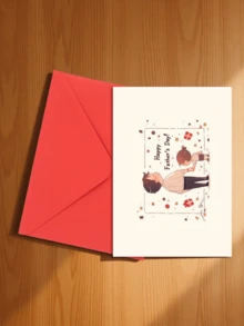 Carte de vœux pour la Fête des Pères au style de dessin animé chaleureux / Carte de la Fête des Pères au style de dessin animé chaleureux, design avec un père et sa fille se tenant la main et marchant ensemble de dos / Bonne Fête des Pères, gratitude pour l'accompagnement et la guérison, carte pour papa, beau-père, père adoptif, un choix sincère pour les enfants pour exprimer "Merci d'avoir tenu ma main pendant que je grandissais" (comprend 1 carte / 1 enveloppe, 4,3 pouces x 6,3 pouces) - Style 4 - Voir 20