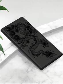 1 ốp lưng bảo vệ hình Rồng hung dữ, vỏ mềm TPU màu đen, chống trầy xước và chống rơi vỡ, bảo vệ toàn diện, tương thích với Honor, Galaxy A04e/A05s/A13/A14/A15/A34/A35/A50/A52/A53/A54/S21/S22/S23/S24/S25/S25Ultra/S25 FE/S26/S26PLUS/S26ULTRA/S26 EDGE, 6A/7A/8A, 12T/13T/14T - màu đen - Xem 4