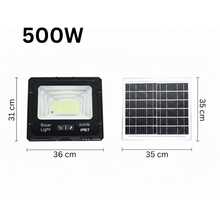 Reflector De Energia Solar Led 500w Alta Potencia Luz Blanca HYF-083 - *-*Negro - Ver 3