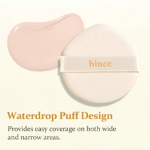 hince Glow Cushion Foundation 17 PORCELAIN 12g 2Types (Single Or Refill Set Available) - Hydrating Base Makeup, Radiant Skin Finish, Lightweight Coverage, Smooth Skin Look, K-Beauty Cushion - 17 PORCELAIN - View 3