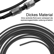 10M Bremsleitung Bremsrohr Stahl Ø 4,75mm + 20 Verschraubungen + 10 Verbinder - 10 Meter langer 3/16-Zoll-Bremsschlauch aus Kupfer-Nickel - Übersicht 6