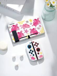 Dreamy Pink Sea Turtle Printed Protective Case, Compatible With New Switch 2 (2025), Switch NS/Switch OLED/Lite, Accessories For Switch 2 Game Console, Full Set Including Storage Bag, Card Slot Base, Switch Protective Cover, Romantic Gift For Switch Players, Gift For Kids/Family - Multicolor - View 20