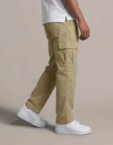 Men's 6-Pocket Cargo Pants Skate Premium Streetwear Modern - Màu be - Xem 4