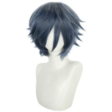 Wig Unisex Medium-Short 12 Inci, Terbuat dari Serat Sintetis Tahan Panas, Cocok untuk Cosplay, Pemakaian Sehari-hari, Foto Pesta, Tersedia dalam Berbagai Warna - MultiWarna - View 61