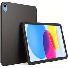 这款保护壳适用于多种机型，包括 9.7 英寸、10.2 英寸和 Air 系列，采用透明设计、防弯曲亚克力材质、笔槽和自动休眠/唤醒功能。 - 黑色 - 查看 2
