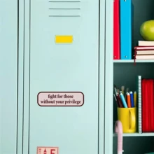 1pc 7-Inch Removable Waterproof Outdoor PVC Vinyl Sticker, Inspirational Slogan "Fight For Those Without Your Privilege", Creative Decorative Sticker, Waterproof Vinyl Material, Suitable For Any Smooth Surface - 7*2.22 Inches - View 6