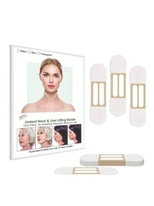 Invisible Neck Lift Tape - Breathable Neck Lift Adhesive Tape, Can Lift Face And Neck. Suitable For Double Chin And Vertical Neck Lines, Soft Fit, Non-Allergenic Adhesive. - Multicolor - View 7