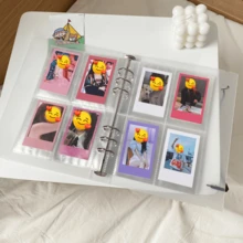 10pcs A5 6-Ring Loose Leaf Refill Pages, High Quality 4-Slot/2-Slot/1-Slot Card Holder Sleeves, 2.5"X3.5" Double-Sided 6-Ring Binder Pockets, A5 Plastic Card Sleeves, Suitable For Idol Photo Cards, Postcards, Trading Cards, Photos, Campus Cards, Access Cards, Office Stationery, Planner, School Supplies, Back To School - A5 - View 6