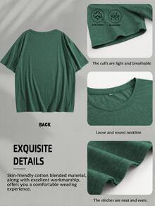 Vintage "It Is Well With My Soul" Wildflower Beach Front Back T-Shirt | Summer Tops For Women, On Everything, Casual Double Sided Graphic Tee - màu xanh lá - Xem 4