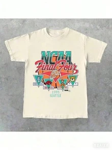 1995Final Four Official Game Shirt, Graphic Vintage Sports Tees Summer Shirts For Men, Gift For Her, Gift For Him, Gift For FriendNew Casual T-Shirts For Men And Women - Màu be - Xem 4
