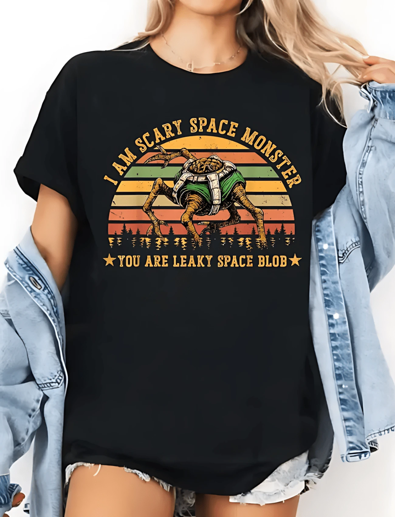 Rocky Project Hail Mary Meme Retro Vintage Sweatshirt, T Shirt - Amaze Amaze Amaze Shirt, Project Hail Mary Rocky Inspired Sci Fi Men - 黑色 - 查看 1