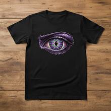 1 pieza Camisetas de moda, Lindo corto cuello redondo transpirable Tops para mujer, Gráfico  2026 Camisetas de mujer para, fruncido - Negro - Ver 7