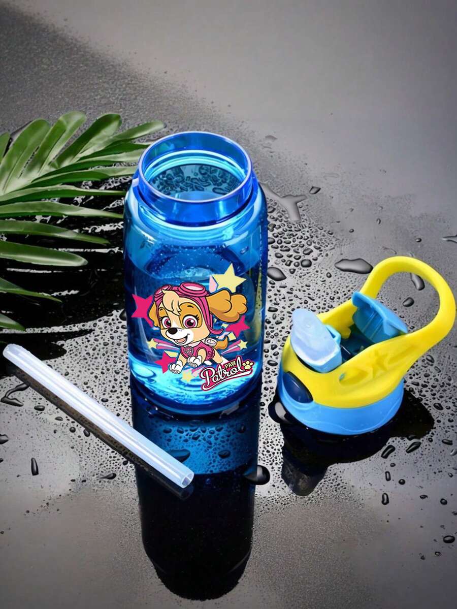 1 Cốc nước dự tiệc Paw Patrol 500ml/16oz màu xanh dương, đỏ, tím, xanh lá cây có ống hút và tay cầm di động, có thể đựng đá viên. Quà tặng sinh nhật, quà tặng Halloween, quà tặng Lễ Tạ ơn, quà tặng Giáng sinh (Nắp có thể ngẫu nhiên) - Xem 1