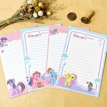 Hasbro 文具纸套装，4款可爱卡通印花横线信纸，卡哇伊信纸和待办事项便签本，适用于日记、学习、粉丝礼物 - 彩色 - 查看 6