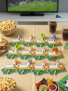MOSXLOXY 50/20/10pcs Soccer Shape Greeting Card Candy Box, 2026 World Cup Greeting Card, Football Envelope, Football-Shaped Card, Football-Shaped Gift,Perfect For 2026 World Cup Party Favors And Decorations. - View 5