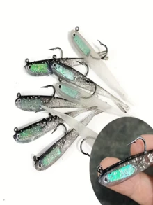 10 buah Umpan Pancing Lunak dengan Timah, Cocok untuk Ikan Perch, Bass, Memancing di Air Tawar dan Air Asin, Meningkatkan Tingkat Tangkapan Anda - MultiWarna - View 4