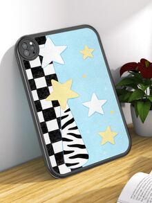 1个斑马纹和星形图案可爱防摔平板电脑保护套，内置360°加厚防震保护盖，兼容iPad 10代10.9英寸，便携式皮革10.2英寸平板电脑保护壳 - 彩色 - 查看 5