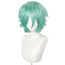 Wig Unisex Medium-Short 12 Inci, Terbuat dari Serat Sintetis Tahan Panas, Cocok untuk Cosplay, Pemakaian Sehari-hari, Foto Pesta, Tersedia dalam Berbagai Warna - MultiWarna - View 60