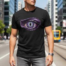 1 pieza Camisetas de moda, Lindo corto cuello redondo transpirable Tops para mujer, Gráfico  2026 Camisetas de mujer para, fruncido - Negro - Ver 8