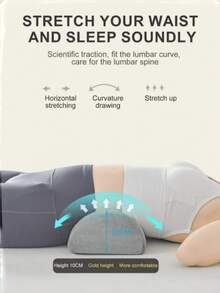 Semicircular Beauty Salon Leg Support Pillow And Neck Support Pad, Memory Foam Ergonomic Contour Pillow With Removable Washable Cover, Ergonomic Side Sleeper Leg Elevation Pillow, Suitable For Salons, Spas And Home Use, Great Gift For Massage Therapists, Spa Owners And Side Sleepers, Ideal For Valentine's Day And Mother's Day - Multicolor - View 4