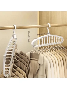 1个节省空间的多功能衣架，塑料衣柜收纳架，便携式可折叠衣架，适合衣柜收纳，旅行必备 - 彩色 - 查看 14