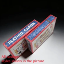 1 bộ bài tây, 2 bộ bài tây tiêu chuẩn, bài tây chống thấm nước, bài poker cao cấp cỡ lớn, quà Giáng sinh, đồ dùng cho tiệc tùng, trò chơi bài, hộp đựng bài. - Đỏ - Xem 4