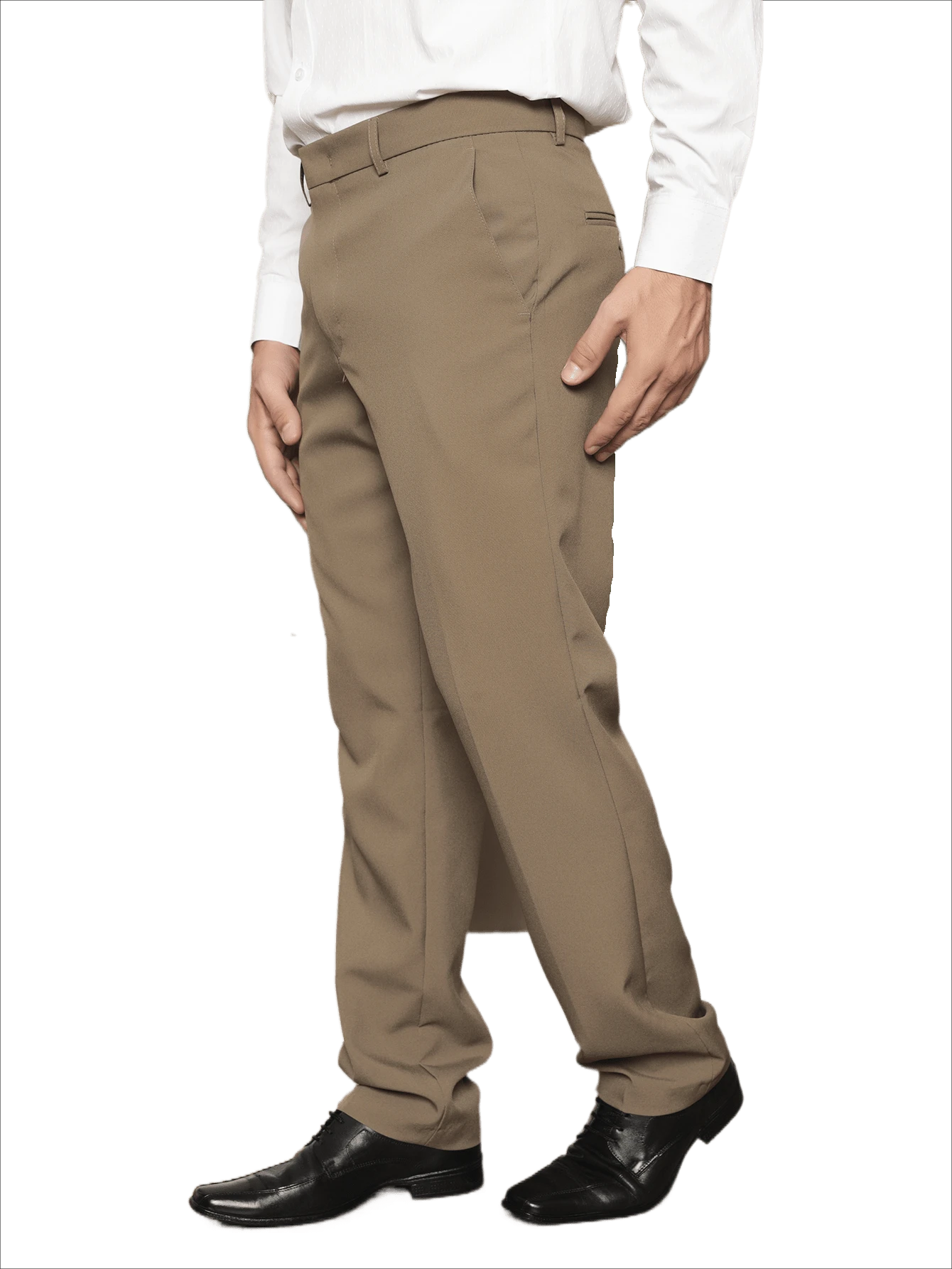 Men Suit Pants - Khaki - View 1