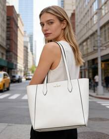 Kate Spade KS DANA 女士大容量手提包、单肩包、购物袋、旅行手提包 - 白色 - 查看 4