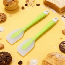 Juego de espátulas de silicona resistentes al calor de 8 pulgadas, raspador de goma antiadherente - para hornear, mezclar - utensilios de cocina, lavavajillas - lima/azul claro (2/4/6 paquetes) - Verde Lima - Ver 10