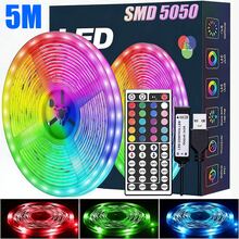Party Decoration LED Light Strips, High-Quality SMD 5050 Light Beads, DIY Flexible RGB Light Strips, With Remote Control, 5V USB-Powered LED Light Strips, Suitable For TV Backlights, Room And Living Room Decoration. - Multi-color light - View 10