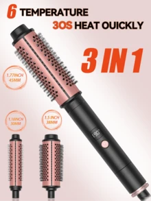 UKLISS HAIR It 捲髮熱梳 32mm 捲髮梳，豐盈髮根捲髮與鬆散捲髮，離子直髮梳，全新升級複合刷毛，負離子功能，9 段溫度調節，護髮不傷髮，適用於美髮沙龍、居家與旅行，快速加熱熱梳，畢業、生日、節日、夏季、秋季、Y2K、時尚、女性、彩妝、化妝品、派對、海灘、旅行 - 查看 11