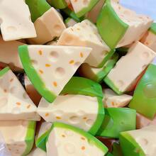 1 quả bóng bóp TPR hình dưa lưới, đồ chơi bóp tay giảm căng thẳng, bóng giảm áp lực đàn hồi chậm, đồ chơi để bàn văn phòng phù hợp cho người lớn - Nhiều màu - Xem 6