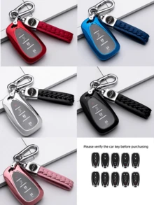 Funda para llavero de coche Chevrolet. Estuche de soporte de llave de TPU de alta gama con llavero, adecuado para llave inteligente Chevrolet, protección de moda para la llave de Chevrolet. - Con llavero - Ver 1