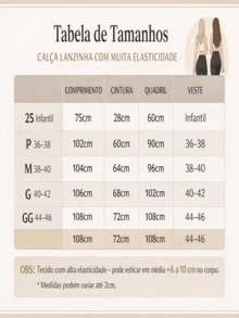 Kit 2 Women's Lanzinha Pants Winter Summer Fashion Pantalona  2025 - 米色和粉紅色 - 查看 3