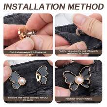 Butterfly-Shaped Waistband Adjustment Buckle, Used To Tighten Belt And Ensure Fit - Butterfly - View 7