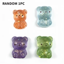 1 chú gấu bông lấp lánh dễ thương: Kích thước (nhỏ/vừa/lớn) và màu sắc ngẫu nhiên, đồ chơi mềm giúp giảm lo âu, thích hợp làm quà tặng sinh nhật cho trẻ em, phần thưởng trong lớp học và trò chơi cảm giác. - NNL01 - Xem 10