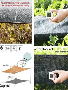 This High-Density Polyethylene Sunshade Net Provides Excellent Sun Protection. As An Outdoor Sunshade Net, It Can Effectively Reduce The Perceived Temperature. As A Plant Sunshade Net, It Can Prevent Leaf Scald. Its Good Shading Performance Also Makes It Suitable For Use As A Privacy Fence. - Multicolor - View 6