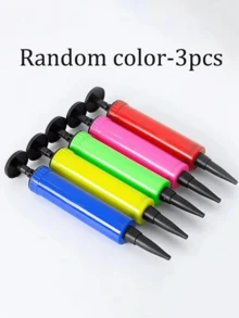 1/2/3 Pcs Manual Air Pump, Suitable For Balloons, Air Mattresses And Pool Toys - Portable, PP Material, All Season Inflation Accessory - Multicolor - View 9